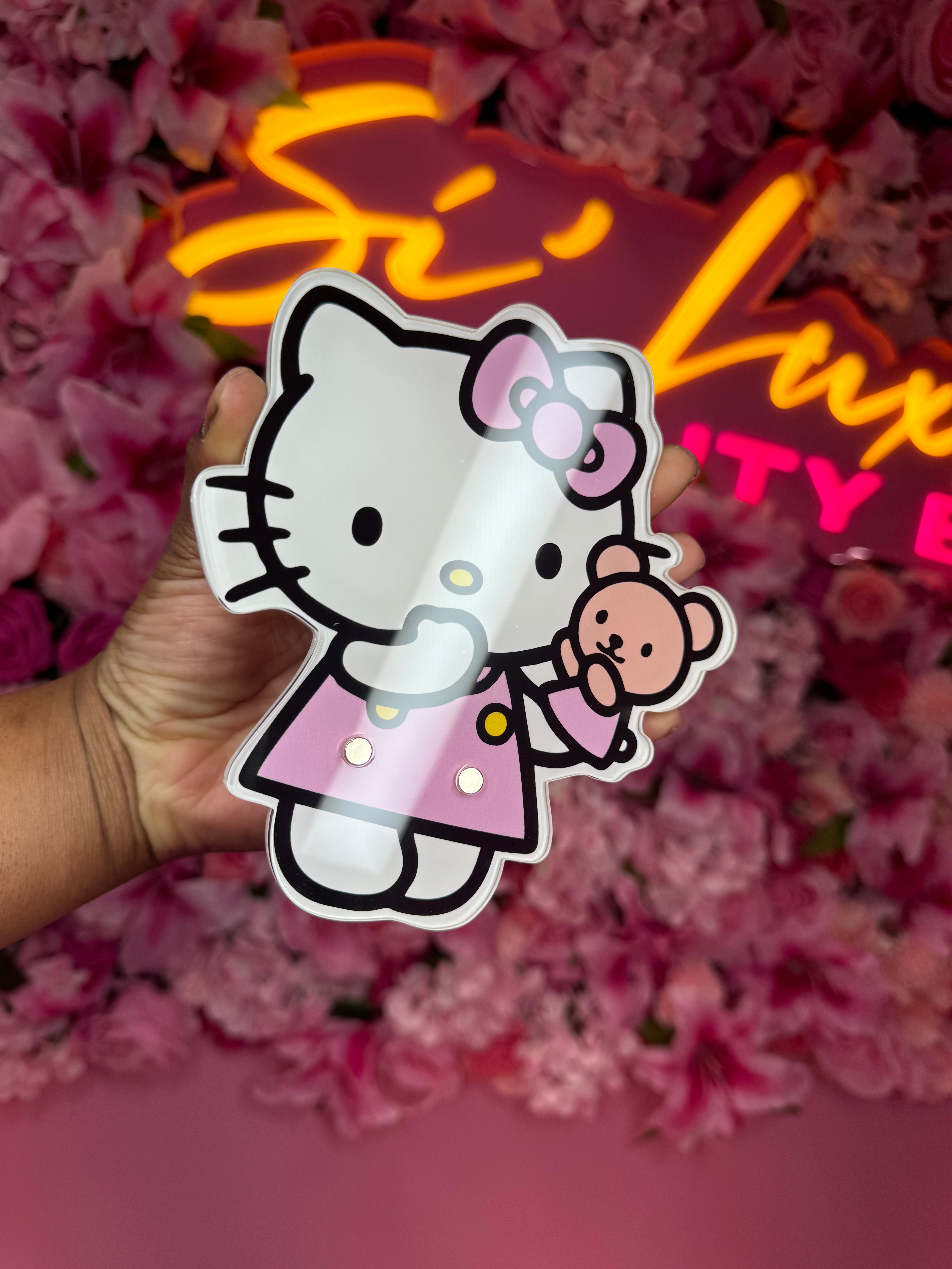 Lash Tile, Hello Kitty lash tile, eyelash extension tile, lash pallet, lash brush Hello Kitty, acrylic lash tile
