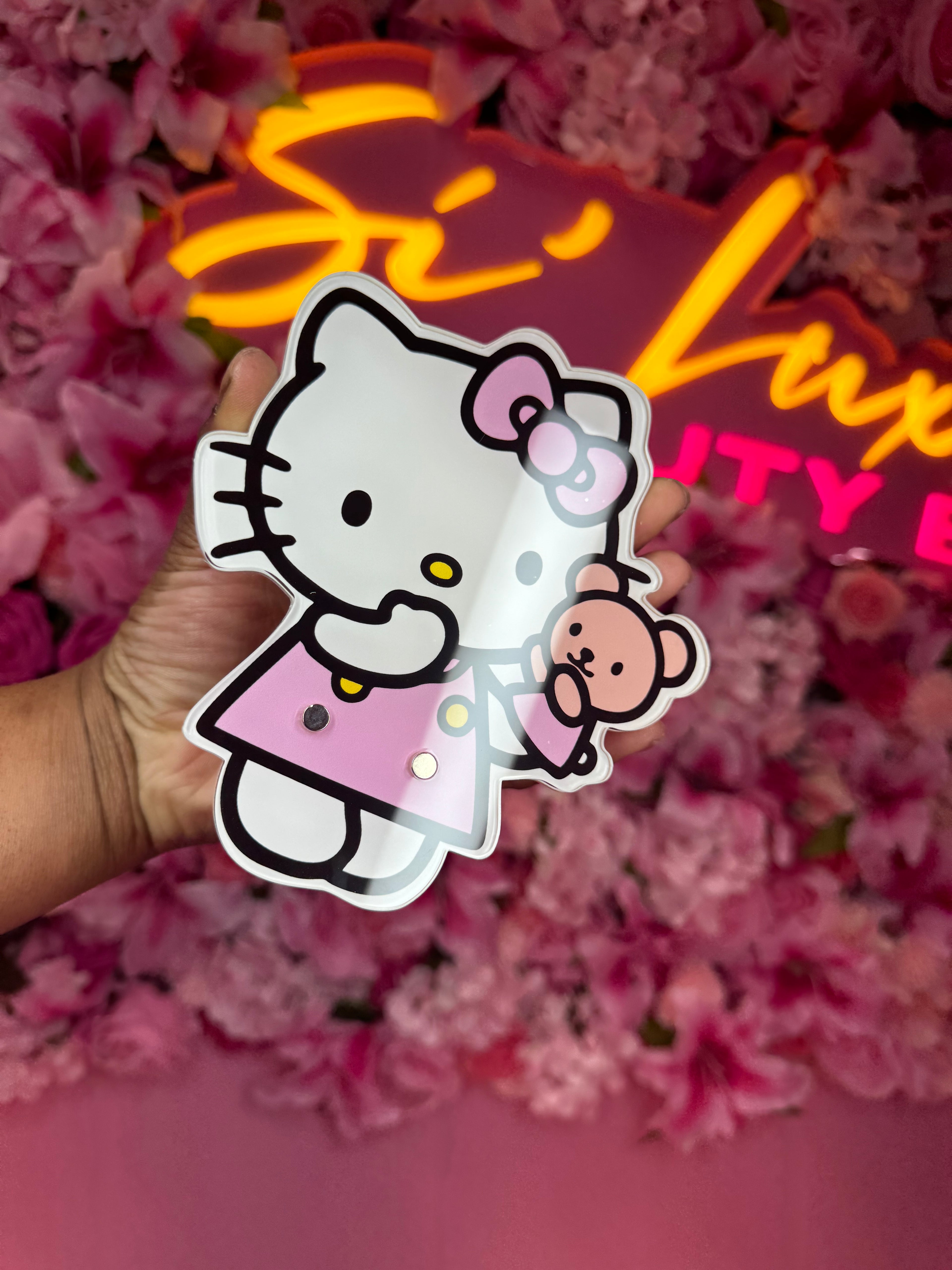 Lash Tile, Hello Kitty lash tile, eyelash extension tile, lash pallet, lash brush Hello Kitty, acrylic lash tile