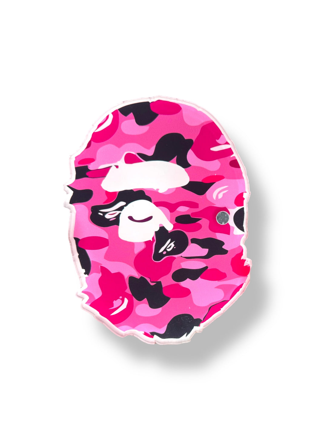 Pink BAPE Lash Tile – Streetwear-Inspired Acrylic Lash Organizer for Lash Artists