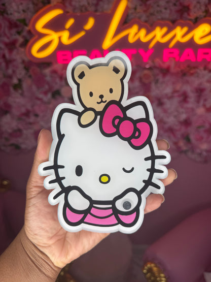 Hello Kitty Lash Tile – Cute Pink Acrylic Lash Organizer for Lash Artists