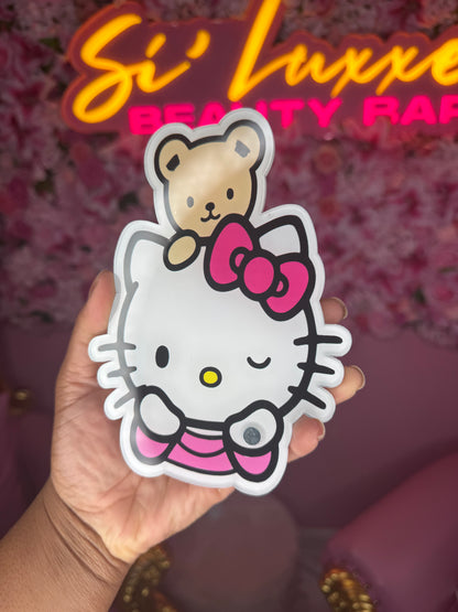 Hello Kitty Lash Tile – Cute Pink Acrylic Lash Organizer for Lash Artists